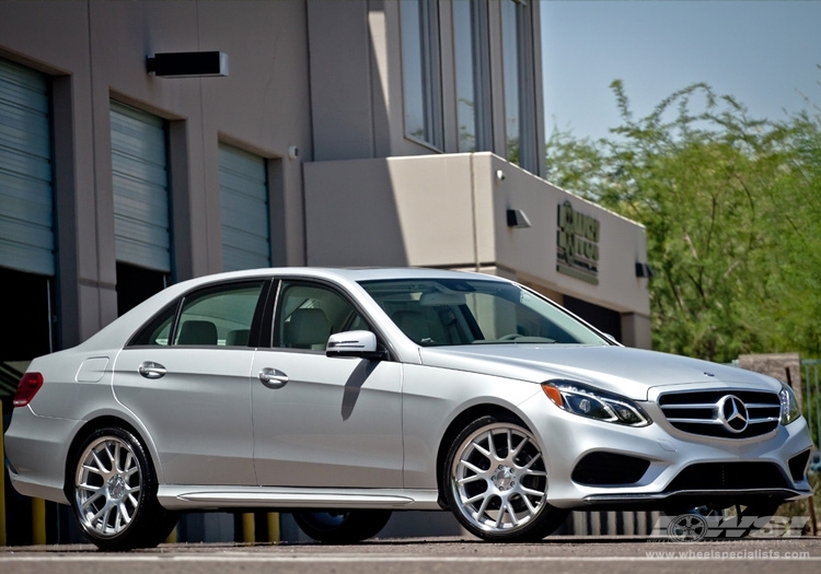 2014 Mercedes-Benz E-Class with 20" Vossen CV2 in Matte Silver (DISCONTINUED) wheels