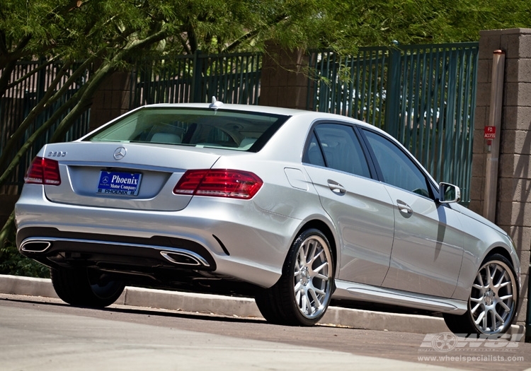 2014 Mercedes-Benz E-Class with 20" Vossen CV2 in Matte Silver (DISCONTINUED) wheels