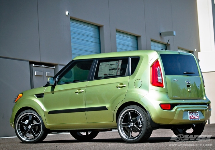 2013 Kia Soul with 20" TSW Carthage in Gloss Black (Mirror Lip Milled Spokes) wheels