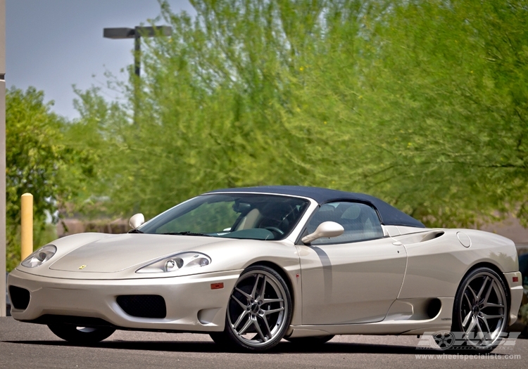 2005 Ferrari 360 with 20/22" Savini BM-7 in Titanium wheels