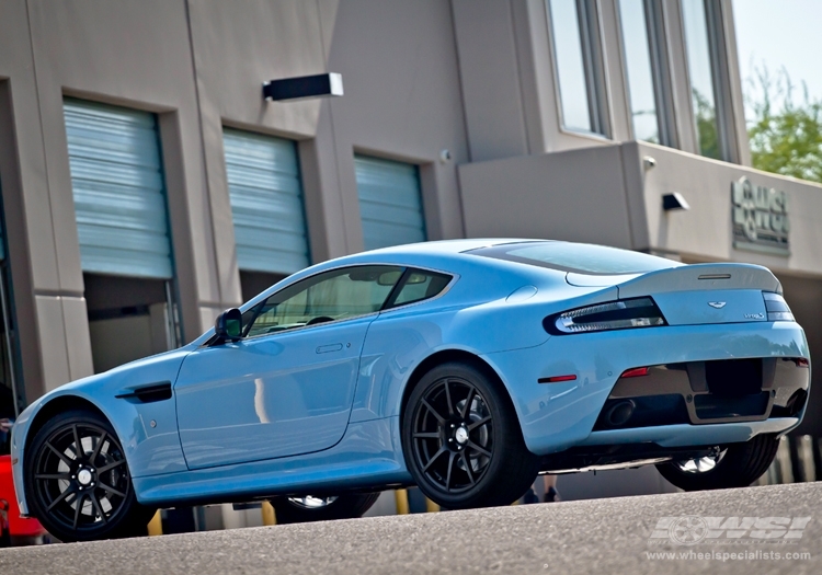 2013 Aston Martin Vantage S with 19" TSW Interlagos (RF) in Matte Black (Rotary Forged) wheels