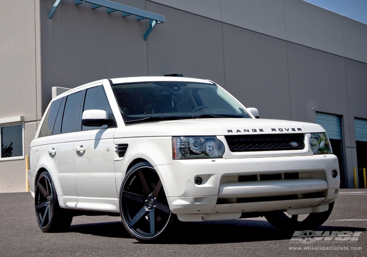 2012 Land Rover Range Rover Sport with 24" Koko Kuture Sardinia-6 in Matte Black wheels