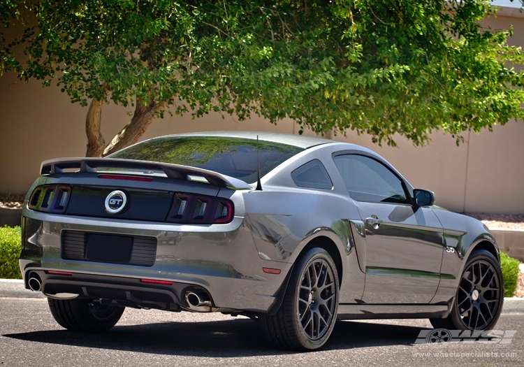 2012 Ford Mustang with 19" TSW Nurburgring (RF) in Gunmetal (Rotary Forged) wheels
