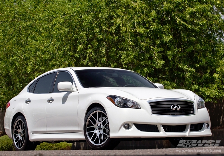 2013 Infiniti G37 with 20" Gianelle Yerevan in Machined Black (Chrome S/S Lip) wheels