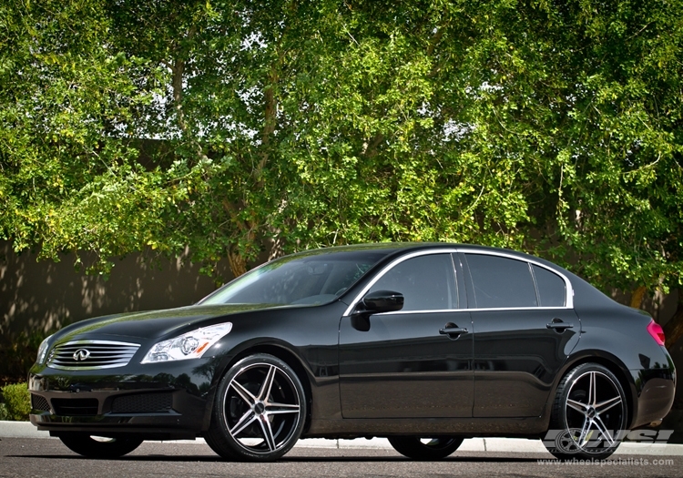 2012 Infiniti G37 with 20" Savini BM-8 in Brushed Black wheels