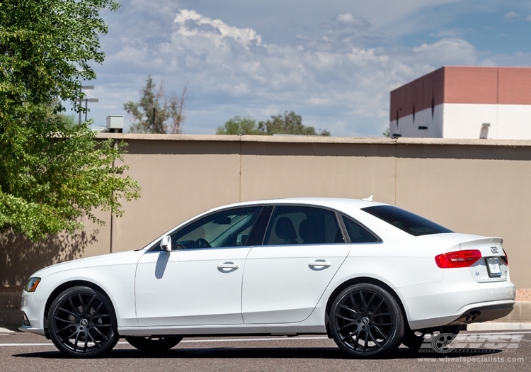 2013 Audi A4 with 20" Giovanna Kilis in Matte Black wheels