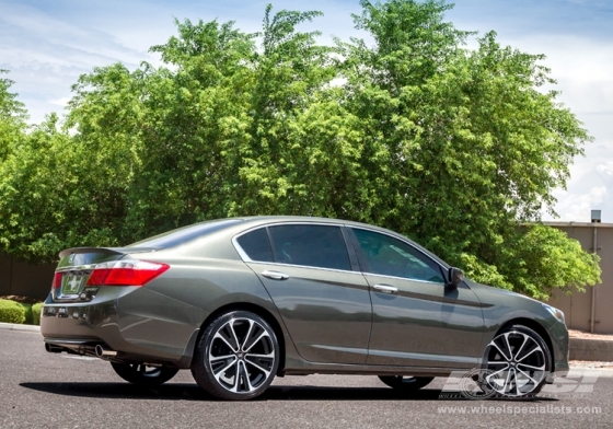 2013 Honda Accord with 20" Enkei SVX in Black Machined wheels