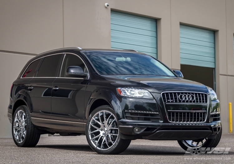 2012 Audi Q7 with 22" Giovanna Kilis in Chrome wheels