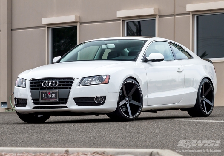 2012 Audi A5 with 20" Giovanna Mecca-RL in Matte Black wheels