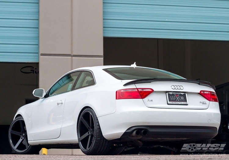 2012 Audi A5 with 20" Giovanna Mecca-RL in Matte Black wheels