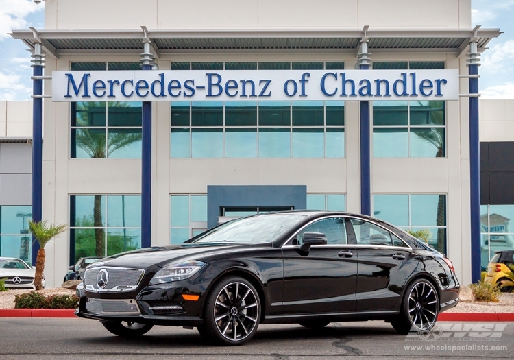 2013 Mercedes-Benz CLS-Class with 20" Gianelle Cuba-10 in Matte Black (w/Ball Cut Details) wheels