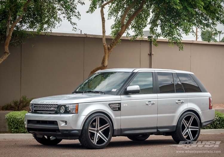 2013 Land Rover Range Rover Sport with 22" Giovanna Dramadio-RL in Machined Black wheels