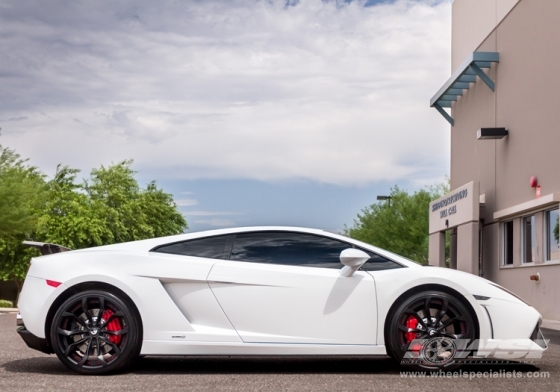 2013 Lamborghini Gallardo with 20" Forgiato F2.16 in Satin Black wheels