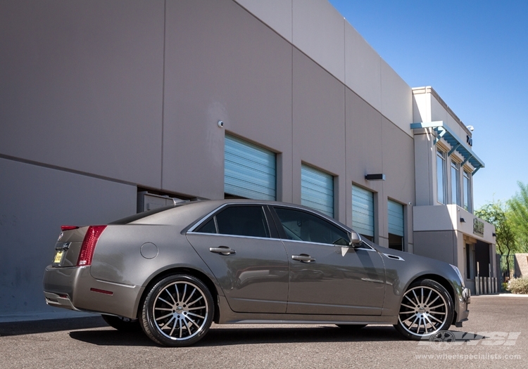 2012 Cadillac CTS with 20" Giovanna Martuni in Machined Black wheels