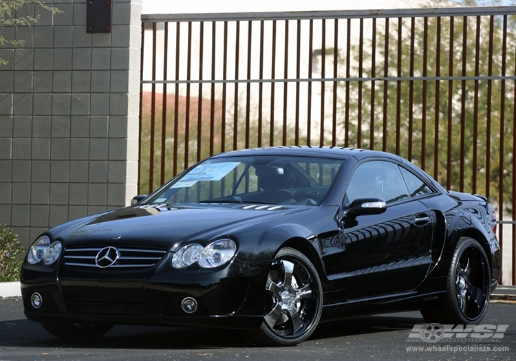 2008 Mercedes-Benz SL-Class with 20" Lorinser For5 in Machined (Chrome Lip) wheels