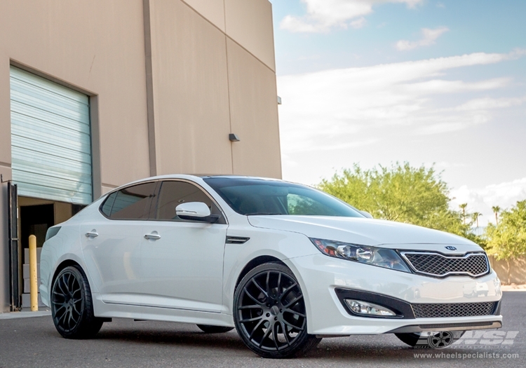 2013 Kia Optima with 20" Giovanna Kilis in Matte Black wheels