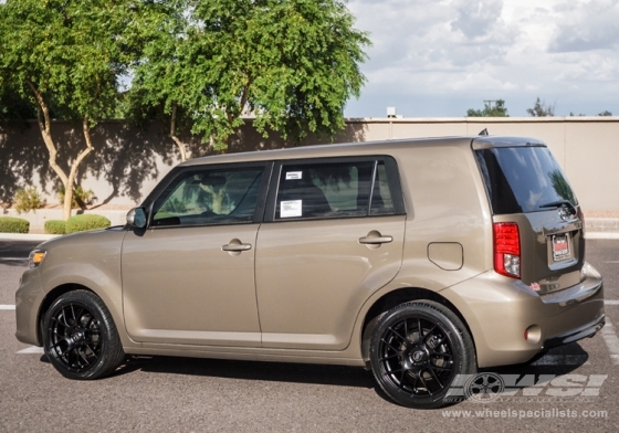 2013 Scion xB with 18" Enkei Raijin in Matte Black wheels