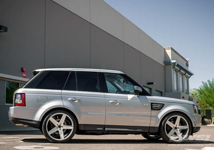 2012 Land Rover Range Rover Sport with 22" Giovanna Dramadio-RL in Silver wheels
