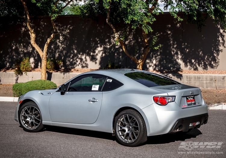 2013 Scion FR-S with 18" Enkei Raijin in Hyper Silver wheels