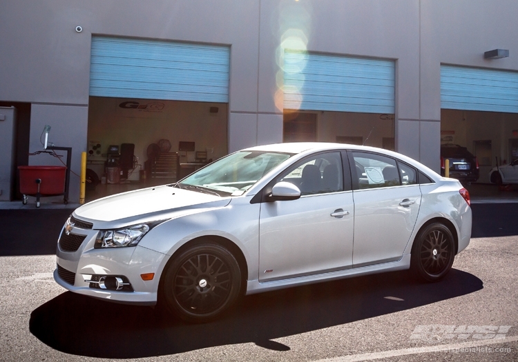 2013 Chevrolet Cruze with 18" TSW Tremblant in Matte Black wheels