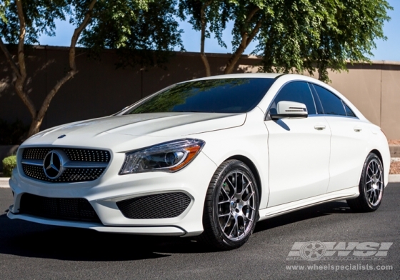 2014 Mercedes-Benz CLA-Class with 18" Enkei Raijin in Hyper Silver wheels