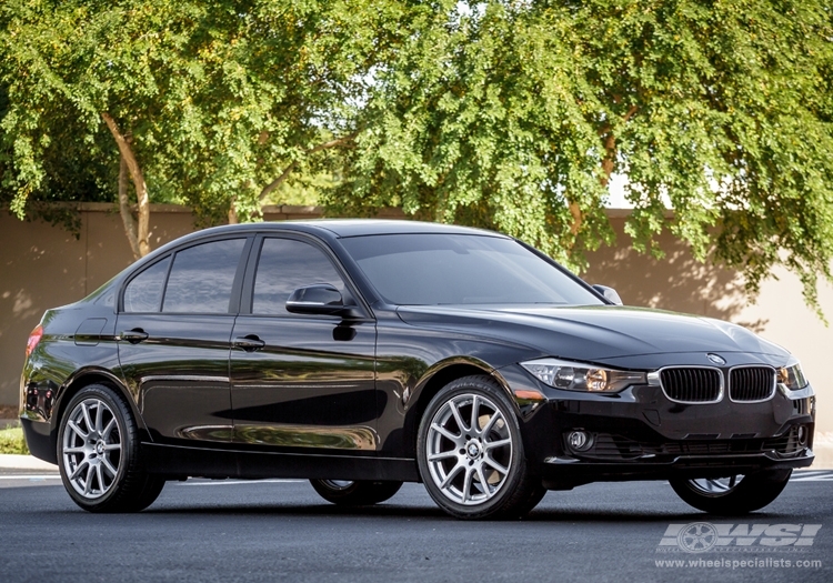 2014 BMW 3-Series with 18" Beyern Bavaria in Silver (WSI EXCLUSIVE) wheels