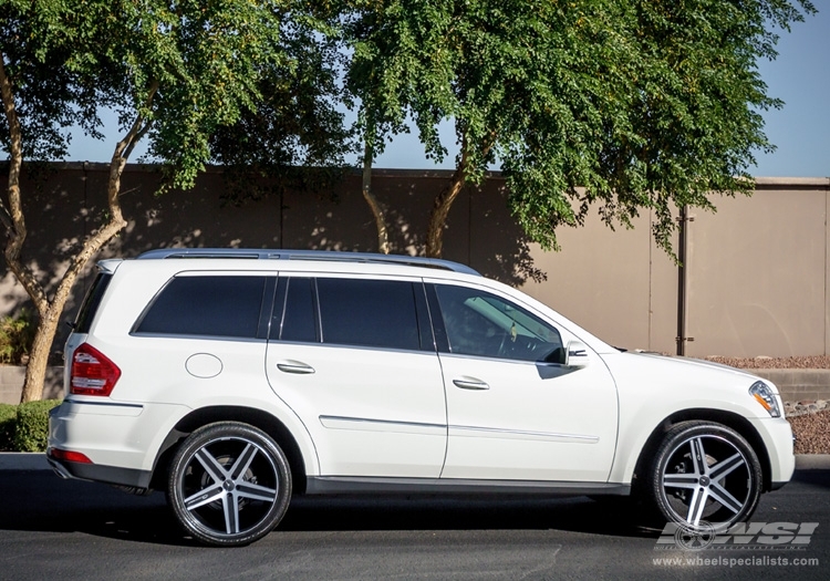 2013 Mercedes-Benz GLS/GL-Class with 22" Giovanna Dramadio-RL in Machined Black wheels