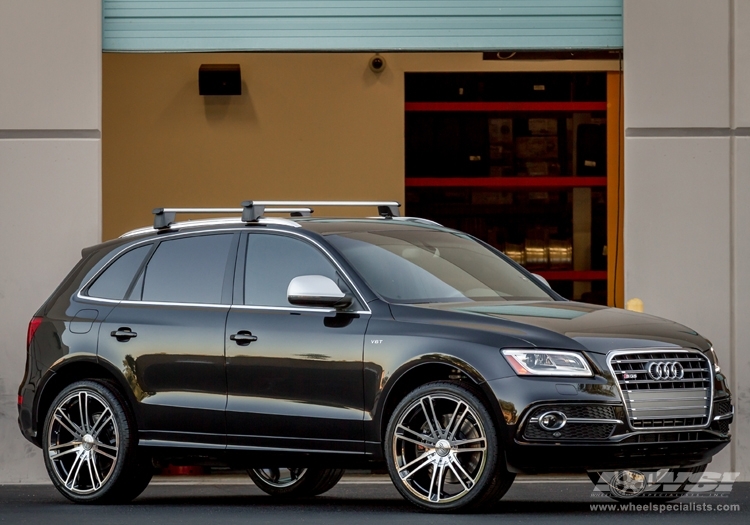 2014 Audi SQ5 with 22" CEC 883 SUV in Black (Magic) wheels