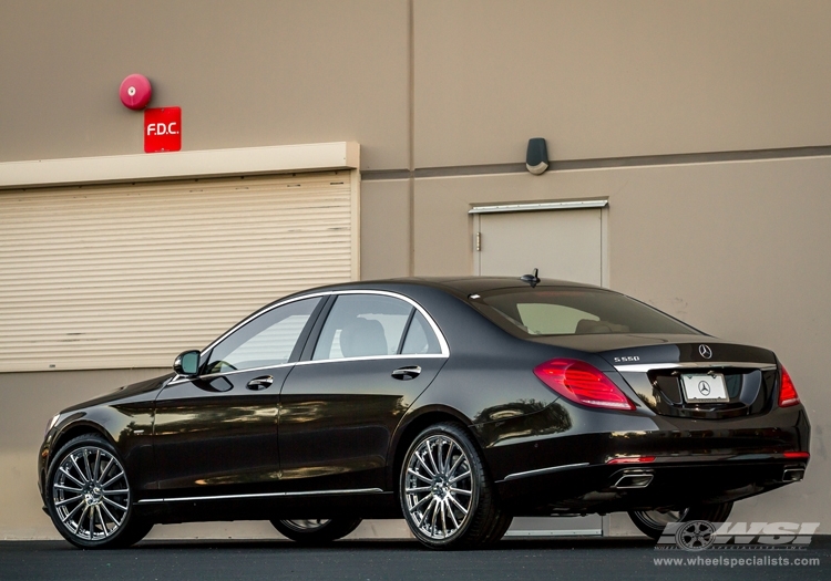 2014 Mercedes-Benz S-Class with 20" Mandrus Rotec (RF) in Chrome (Rotary Forged) wheels