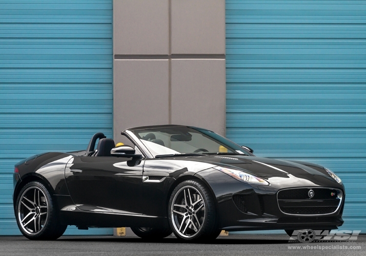 2014 Jaguar F-Type with 20" Savini BM-7 in Brushed Black (Chrome Lip) wheels