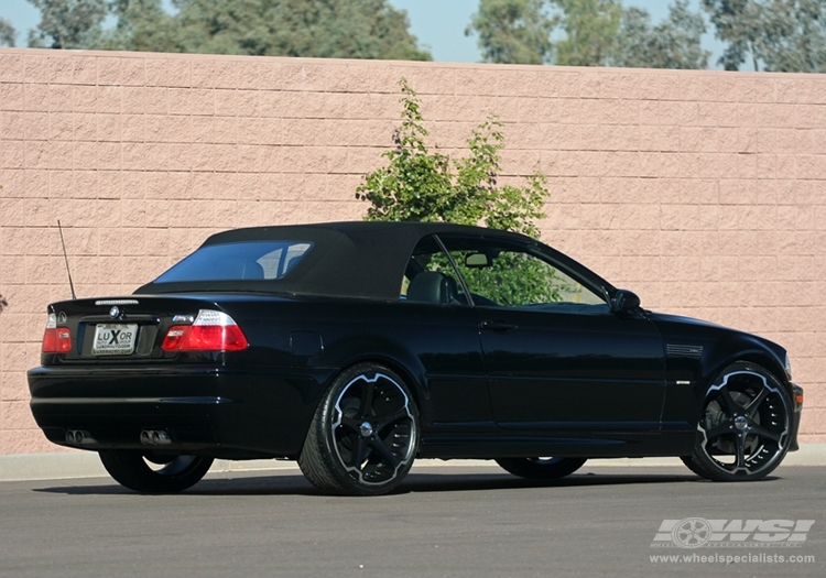 2005 BMW M3 with 20" Giovanna Dalar-5 in Machined Black wheels