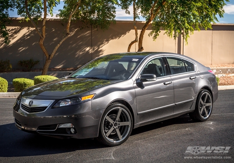 2013 Acura TL with 20" Giovanna Mecca in Graphite (Chrome S/S Lip) wheels