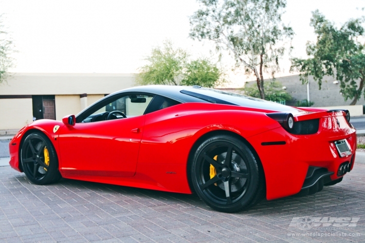 2011 Ferrari 458 Italia with 20" CEC 884 in Machined (Matte Gunmetal) wheels