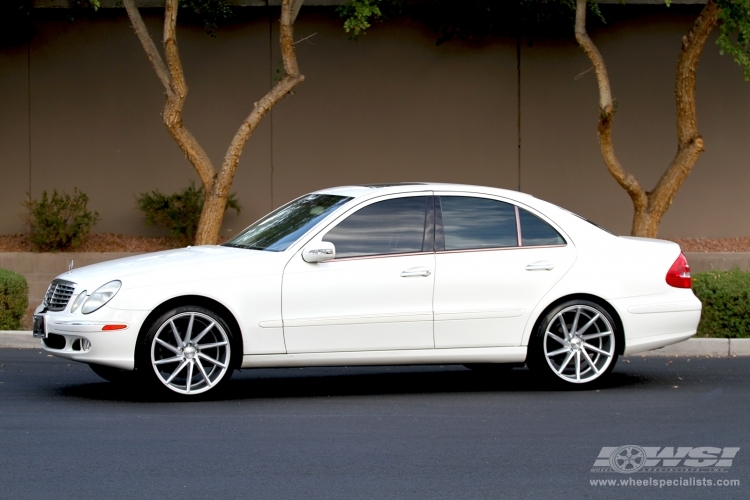 2003 Mercedes-Benz E-Class with 20" Vossen CVT in Silver Metallic wheels