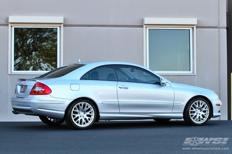 2007 Mercedes-Benz CLK-Class with 18" TSW Mugello in Hyper Silver wheels