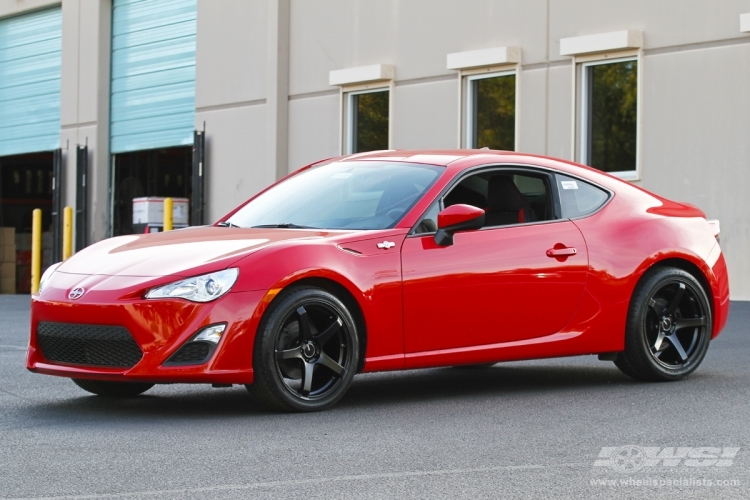 2014 Scion FR-S with 18" Enkei Kojin in Matte Black wheels