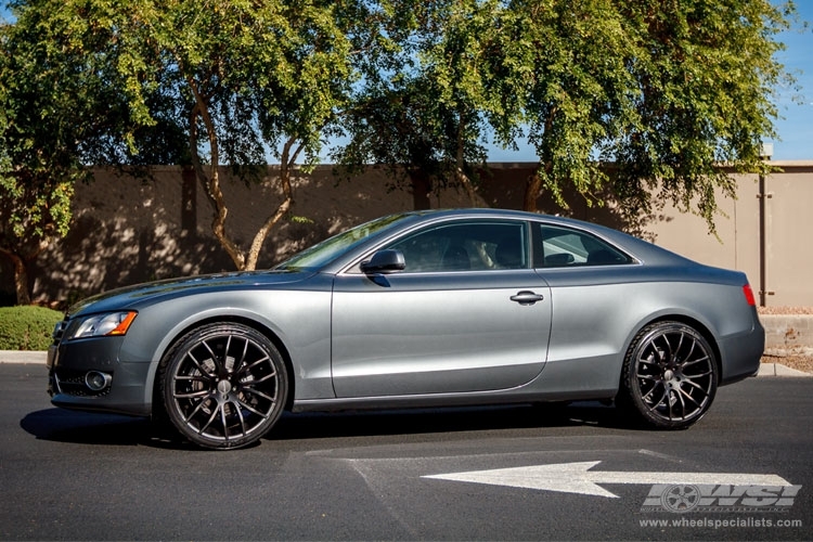 2014 Audi A5 with 20" Giovanna Kilis in Matte Black wheels