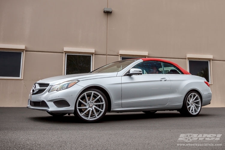 2014 Mercedes-Benz E-Class Coupe with 19" Vossen CVT in Silver Metallic wheels