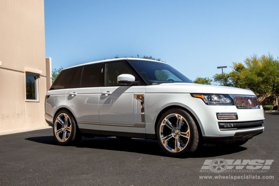 2014 Land Rover Range Rover with 22" Strut Grilles  Range Rover  in Chrome wheels