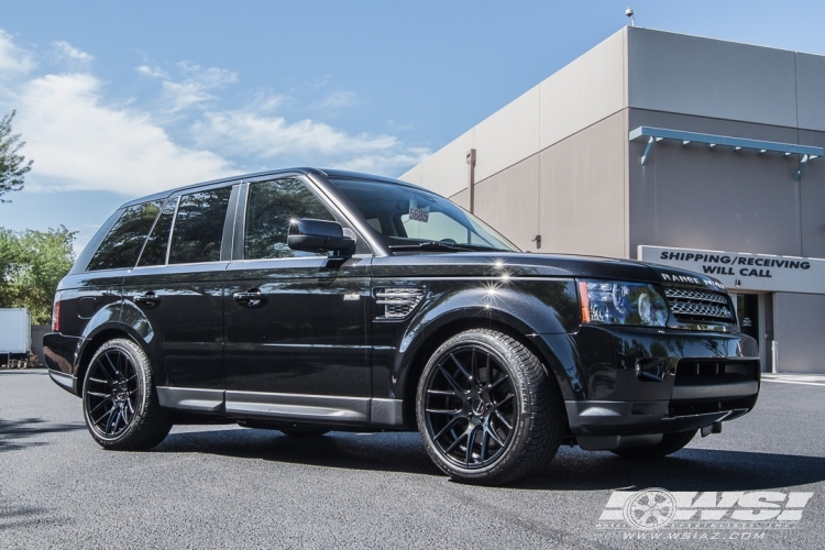 2012 Land Rover Range Rover Sport with 20" Giovanna Shaki in Black wheels