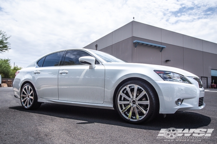 2014 Lexus GS with 20" Gianelle Santoneo in Chrome wheels