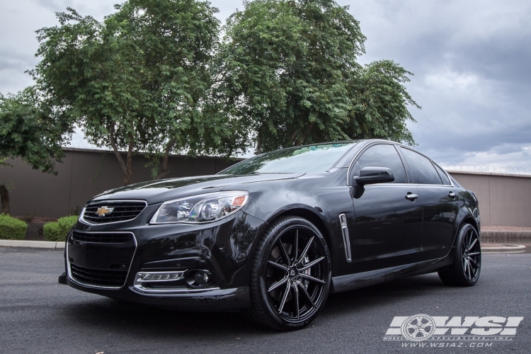 2015 Chevrolet SS with 20" Lexani CSS-10 in Black Milled wheels