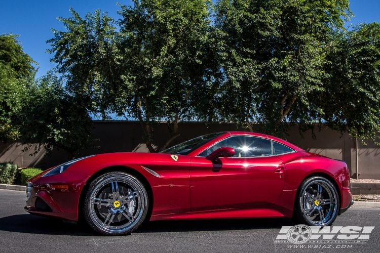 2015 Ferrari California with GFG Forged Messina in Chrome wheels