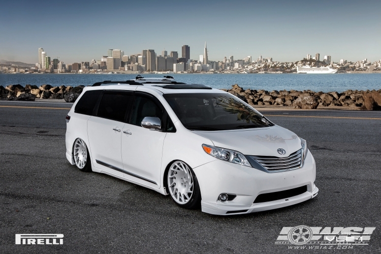 2015 Toyota Sienna with 20" Vossen VLE-1 in Silver wheels