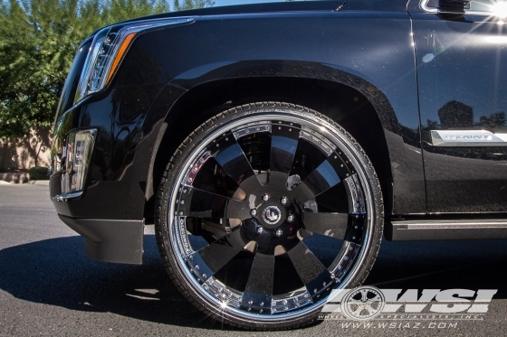 2015 Cadillac Escalade with 28" Forgiato Otto in Chrome wheels
