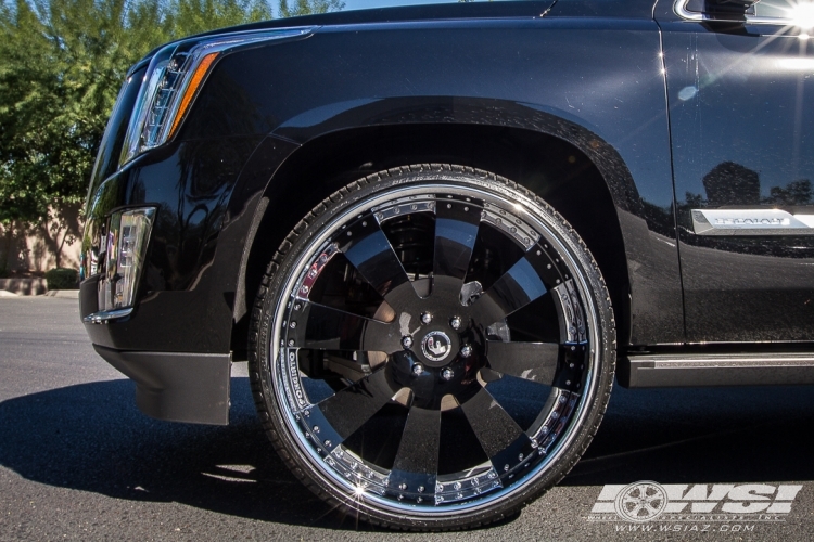 2015 Cadillac Escalade with 28" Forgiato Otto in Chrome wheels