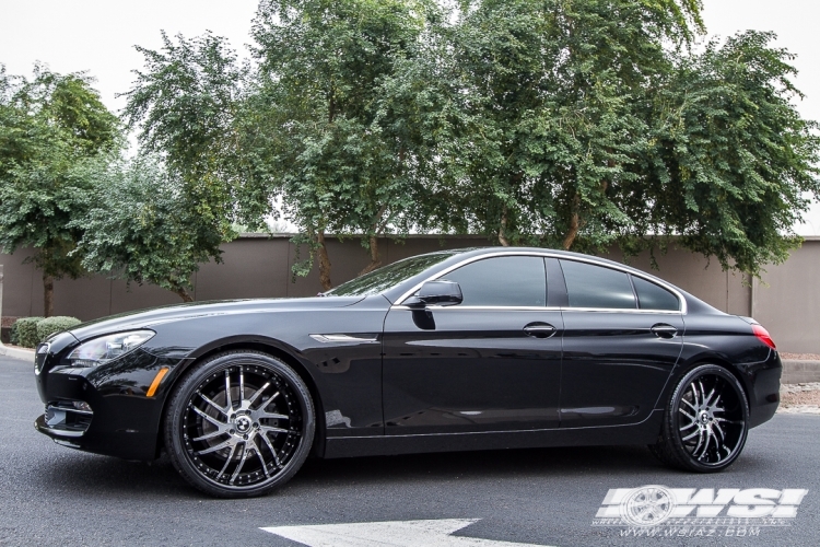 2015 BMW 6-Series with 22" Savini Forged SV49S in Chrome wheels