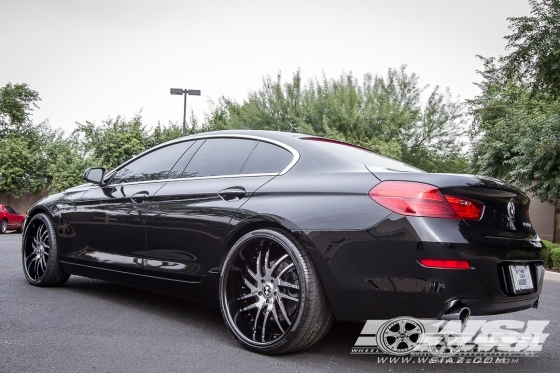 2015 BMW 6-Series with 22" Savini Forged SV49S in Chrome wheels