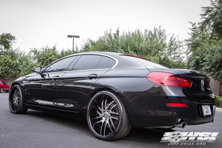 2015 BMW 6-Series with 22" Savini Forged SV49S in Chrome wheels