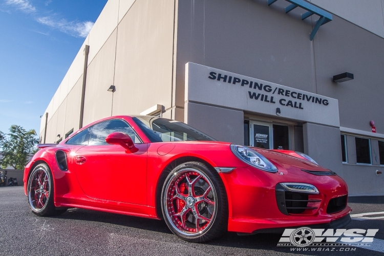 2015 Porsche 911 with 20" Asanti A/SF-164 in Chrome wheels